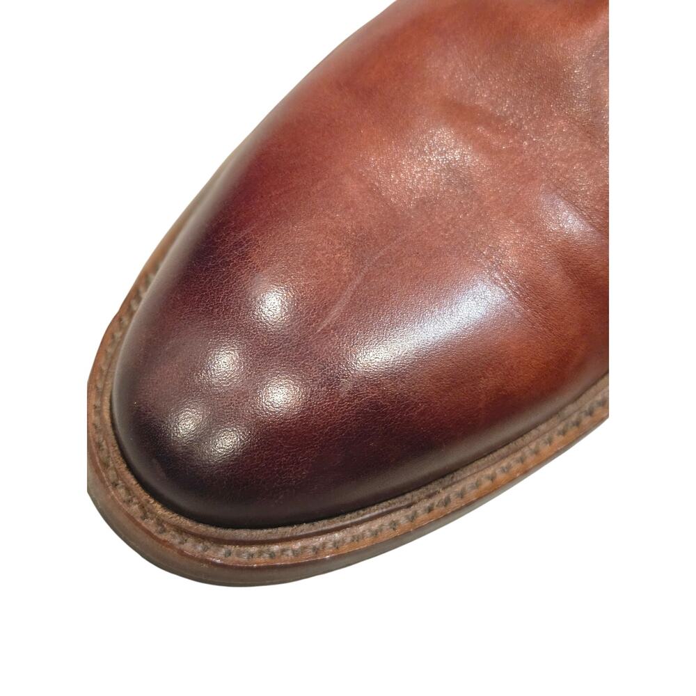 Curatore Vero Cuoio Men's Leather Chukka Boots Color: Cognac Brown Size:11 - Picture 3 of 6